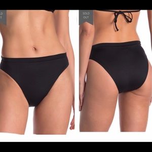 NEW BECCA High Waist cut leg Bikini Bottom Sz M